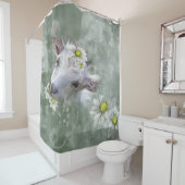 デイジーザベビーヤギ水カラーポートレート シャワーカーテン (インサイチュ)