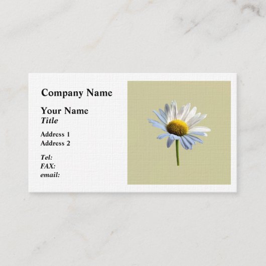 デイジーシャドウとライト 名刺 (正面)