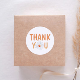 デイジーシンプルと美しい水彩美しい色 ラウンドシール