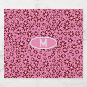 デイジーシンプルスタイリッシュモダン スパークリングワインラベル (シングルラベル)