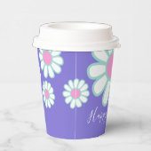 デイジーシンプルパープル 紙コップ (右)