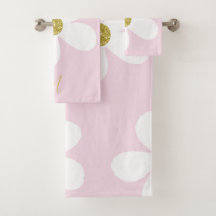 デイジーシンプルピンクホワイト金ゴールドパーソナル