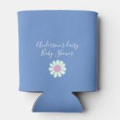 デイジーシンプルブルーフォト 缶クーラー (裏面)