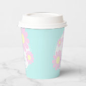 デイジーシンプルベビーシャワーブルー 紙コップ (左)