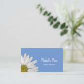 デイジーシンプルボタニカルボホブルー 名刺 (スタンド正面)