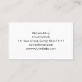 デイジーシンプルボタニカルボホブルー 名刺 (裏面)