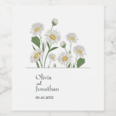 デイジーシンプルワイルドガーデン ワインラベル (シングルラベル)