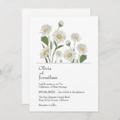 デイジーシンプルワイルドガーデン 招待状 (正面/裏面)