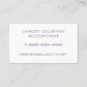 デイジーシンプル名刺 名刺 (裏面)