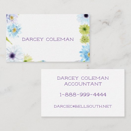 デイジーシンプル名刺 名刺 (正面/裏面)