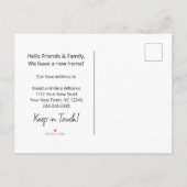 デイジーシンプル引っ越しましたニューホームムービング 案内ポストカード (裏面)