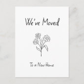 デイジーシンプル引っ越しましたニューホームムービング 案内ポストカード (正面)