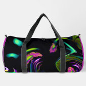 デイジージャングル（ラージホットピンク）ダッフルバッグ ダッフルバッグ (裏面)