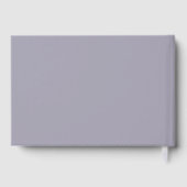 デイジースエレガントメイソンの結婚ホイル・ラベンダー ゲストブック (裏面)