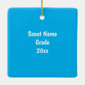 デイジースカウトのクリスマス装飾 セラミックオーナメント (裏面)