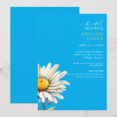 デイジーステム春ブライダルシャワー招待 招待状 (正面/裏面)