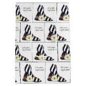 デイジーストライプの付きポンプ ミディアムペーパーバッグ (裏面)