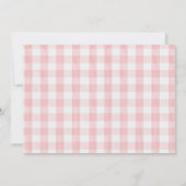 デイジーストロベリーベリースイートベビーシャワー写真 招待状 (裏面)