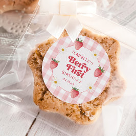 デイジーストロベリーベリー第1誕生日 ラウンドシール
