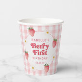 デイジーストロベリーベリー第1誕生日 紙コップ (正面)