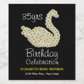 デイジースワン誕生祝い ワインラベル (シングルラベル)