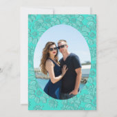 デイジーターコイズ日付とフォトカードの保存 セーブザデート (裏面)