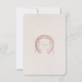 デイジーダスティピ結婚ンクの挿入情報アールヌーボー 招待状 (裏面)