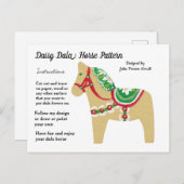 デイジーダラホースパターントゥ共有 シーズンポストカード (正面/裏面)