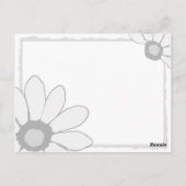 デイジーチェーン（日時） ポストカード (裏面)