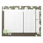 デイジーティーパーティーグリーンフローラレシピページ ノートパッド (正面)