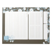 デイジーティーパーティーレシピページブルーエスプレッソ ノートパッド (正面)