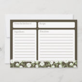 デイジーティーフローラ5 x 7レシピカード (正面)