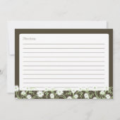 デイジーティーフローラ5 x 7レシピカード (裏面)