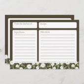 デイジーティーフローラ5 x 7レシピカード (正面/裏面)