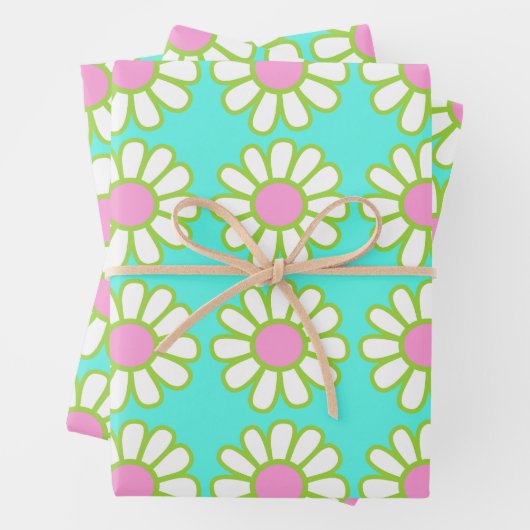 デイジーティール（緑がかった色） ラッピングペーパーシート (インサイチュ)