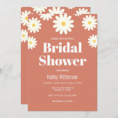 デイジーテラコッタブライダルシャワー招待状 招待状 (正面/裏面)