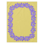 デイジーテーブルクロスパープルデイジーフラワーズテーブルクロース テーブルクロス (正面)