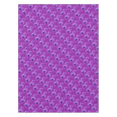 デイジーテーブルクロスパープルデイジーフラワーズテーブルクロース テーブルクロス (正面)