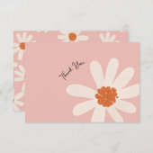 デイジーテーマガール誕生日 サンキューカード (正面/裏面)