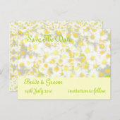 デイジーデイジーの保存日付 案内ポストカード (正面/裏面)