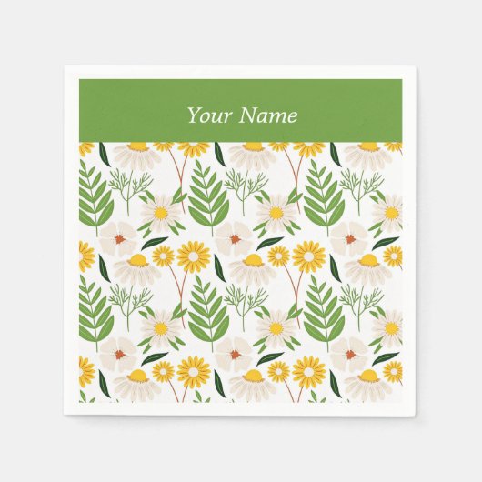 デイジーデイジーテンプレート スタンダードカクテルナプキン (正面)