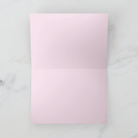 デイジーデイジーピンク赤い花フローラありがとう カード (内部)