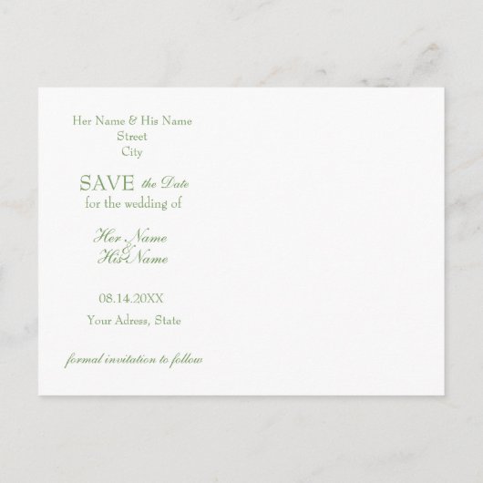 デイジーデイジー花フローラ夏の保存日付 案内ポストカード (裏面)