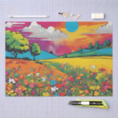 デイジーデライトポップ・アートのアートフラップズデクページ紙 薄葉紙 (クラフト)