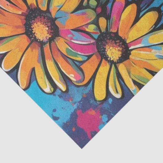 デイジーデライトポップ・アートのアートフラップズデクページ紙 薄葉紙 (詳細)