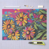 デイジーデライトポップ・アートのアートフラップズデクページ紙 薄葉紙 (クラフト)