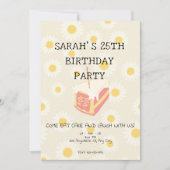 デイジーデライト誕生日招待状 招待状 (正面)