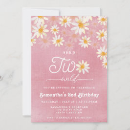 デイジートゥワイルドセカンドバースデー招待状 招待状