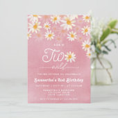 デイジートゥワイルドセカンドバースデー招待状 招待状 (スタンド正面)