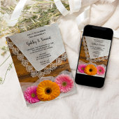 デイジートリオアンドレースカントリーバーン婚約パーティ 招待状